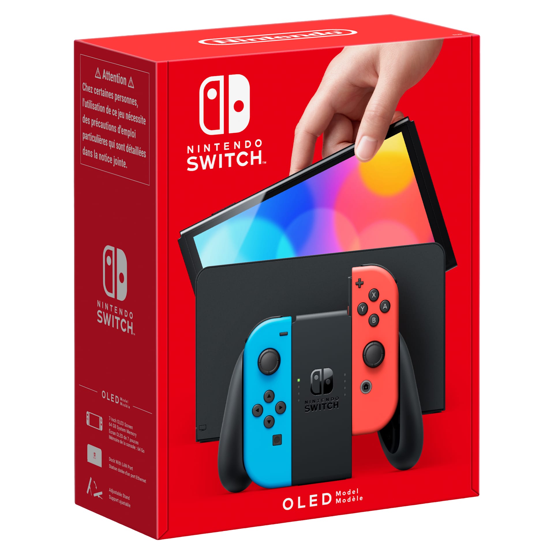 Nintendo Switch - Modello OLED (blu neon/rosso neon) + Splatoon 3